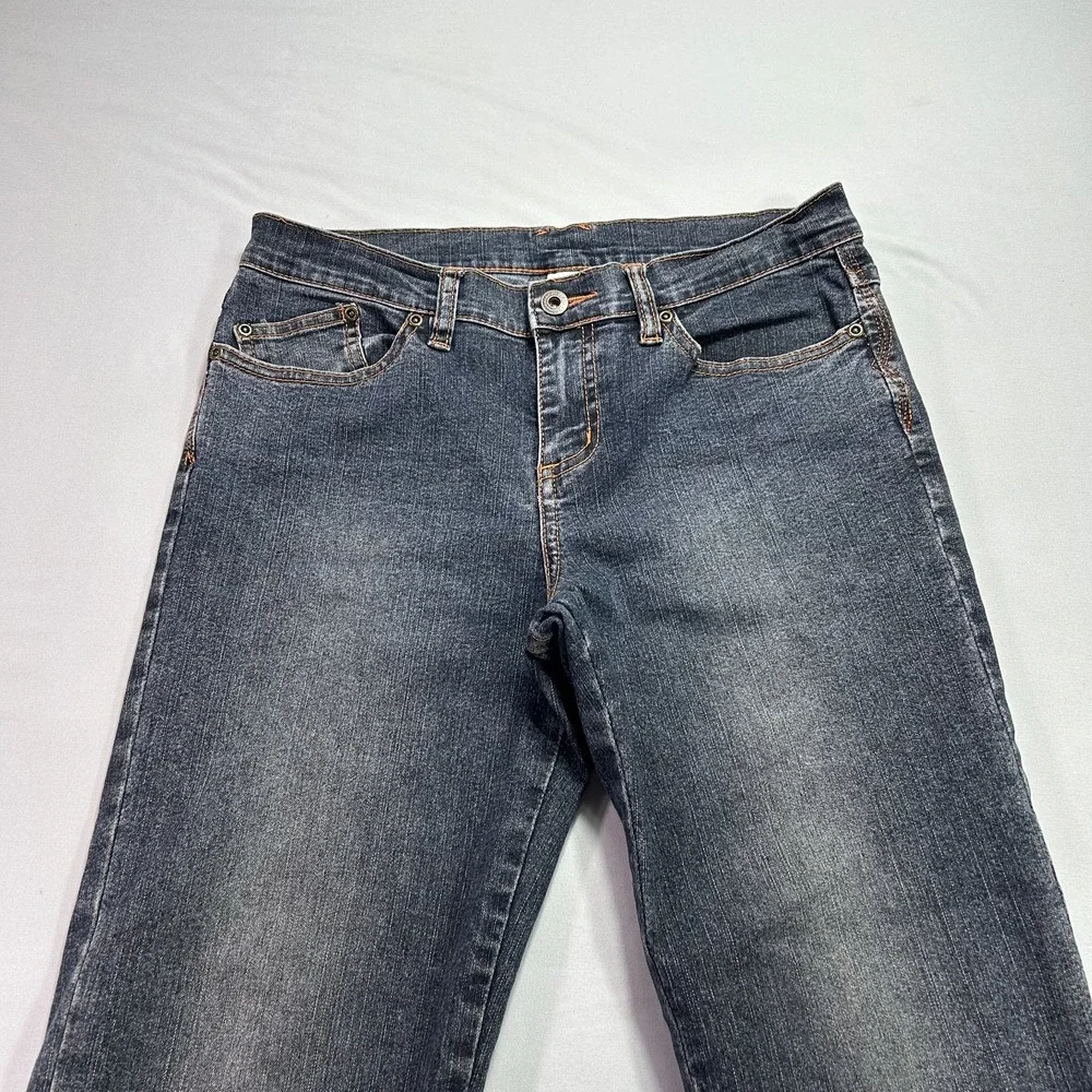 Prana‎ Jeans Womens Medium Blue Flare Bootcut W4TRIX Stretch Denim Classic Pants